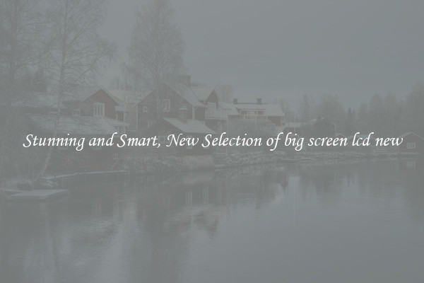 Stunning and Smart, New Selection of big screen lcd new