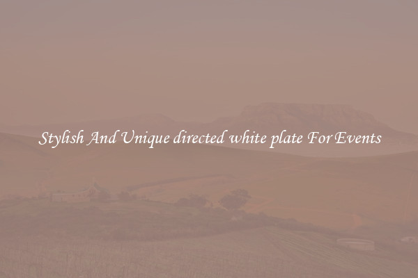 Stylish And Unique directed white plate For Events