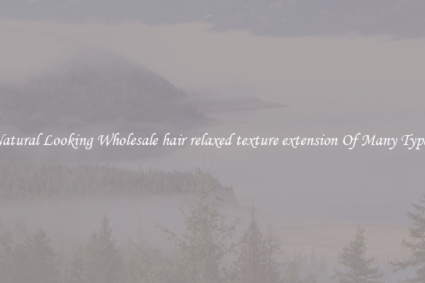 Natural Looking Wholesale hair relaxed texture extension Of Many Types
