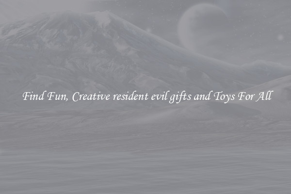 Find Fun, Creative resident evil gifts and Toys For All