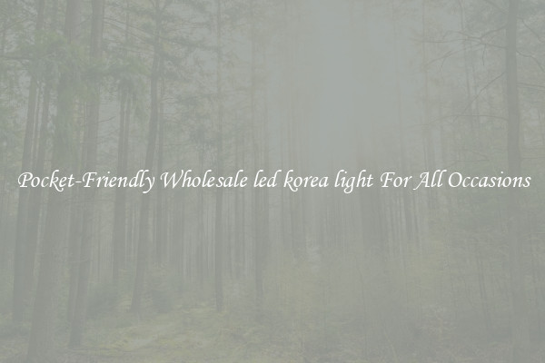 Pocket-Friendly Wholesale led korea light For All Occasions
