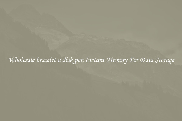 Wholesale bracelet u disk pen Instant Memory For Data Storage