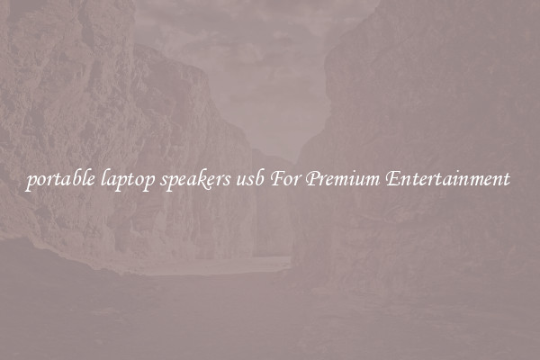 portable laptop speakers usb For Premium Entertainment 