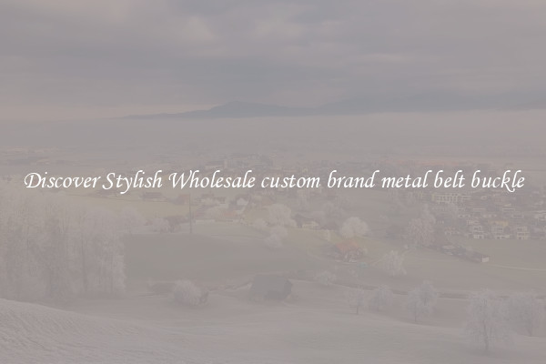 Discover Stylish Wholesale custom brand metal belt buckle
